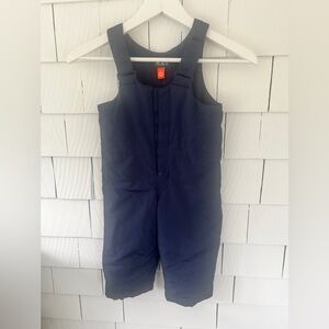 Children's Place Navy Fleece Lined Snow Pant Overalls- Size 2T